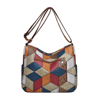 Blue Vintage Crossbody Bag - Retro Handbag for Women | footmaxldn - footmaxldn