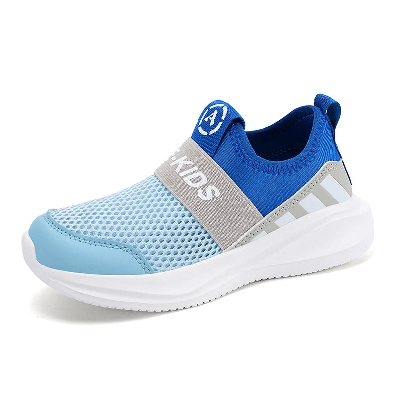 Girls Slip-On Sneakers - Lightweight Knit Kids Shoes | FootMaxLDN - footmaxldn