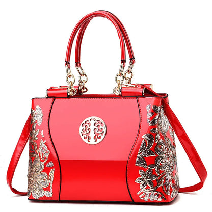 Glossy PU Shoulder Bag | Footmaxldn