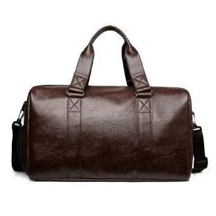 Golf Boston Bag Golf Clothing Bags Travel Business Handbag Large-capacity Crossbody Handbag Soft PU Leather Sports Fitness Gifts - footmaxldn