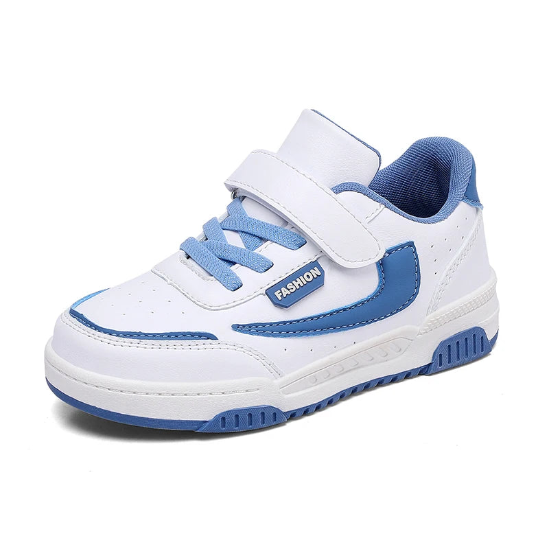 Boys' Low-Top Skate Sneakers with Hook & Loop Strap