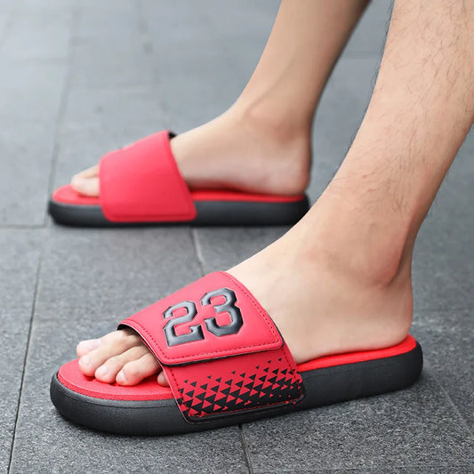 Men's Anti-Slip Slide Sandals | Breathable EVA Sole | Footmaxldn