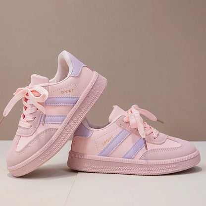 FootMax Kids Patchwork Running Shoes - Trendy Boys Girls School Sports Sneakers - footmaxldn