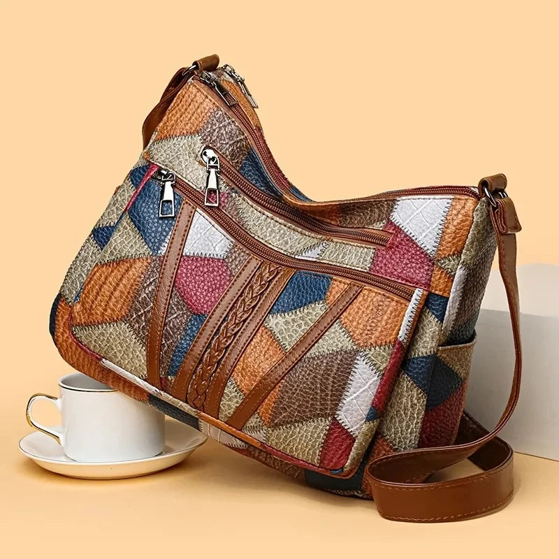 Blue Vintage Crossbody Bag - Retro Handbag for Women | footmaxldn - footmaxldn