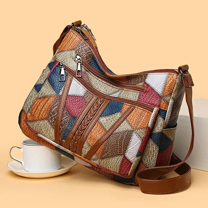 Blue Vintage Crossbody Bag - Retro Handbag for Women | footmaxldn - footmaxldn