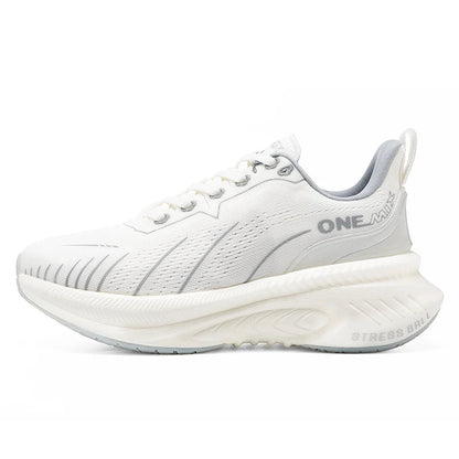 White running shoe with 'ONEMIX' branding on a white background