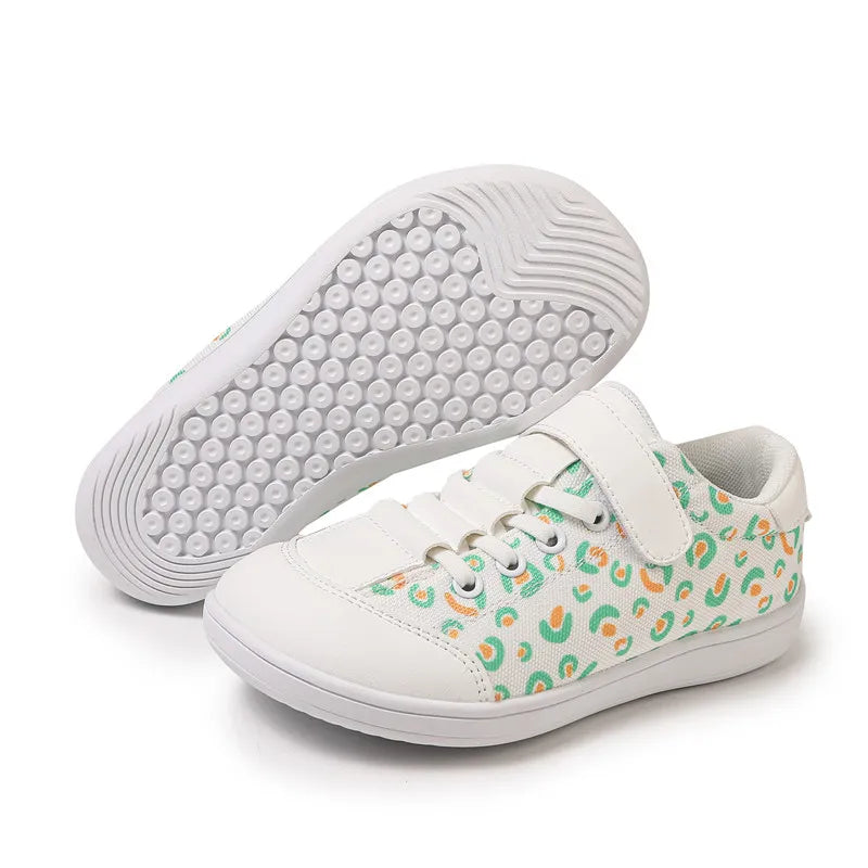 Footmaxldn Kids Barefoot Canvas Sneaker | Wide Toe Box, Zero-Drop, Non-Slip