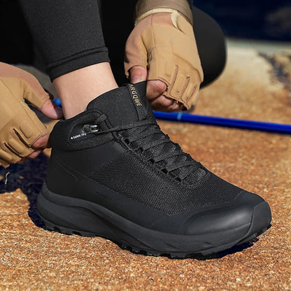 Footmax Waterproof Trekking Trainers - Men's Hiking Sneakers for Outdoor