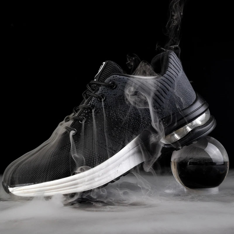 Footmax Steel Toe Safety Work Shoes - Anti-Smash Protective Boots Men Women - footmaxldn