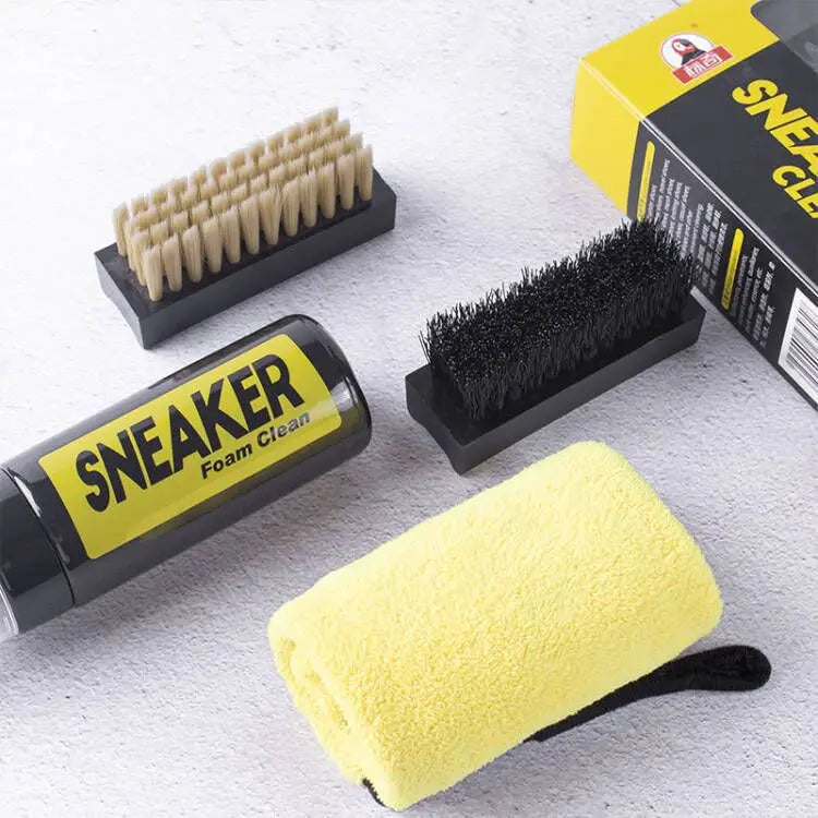 Footmax White Suede Cleaner - 150ml Water-Free Foam Kit with Brush & Cloth
