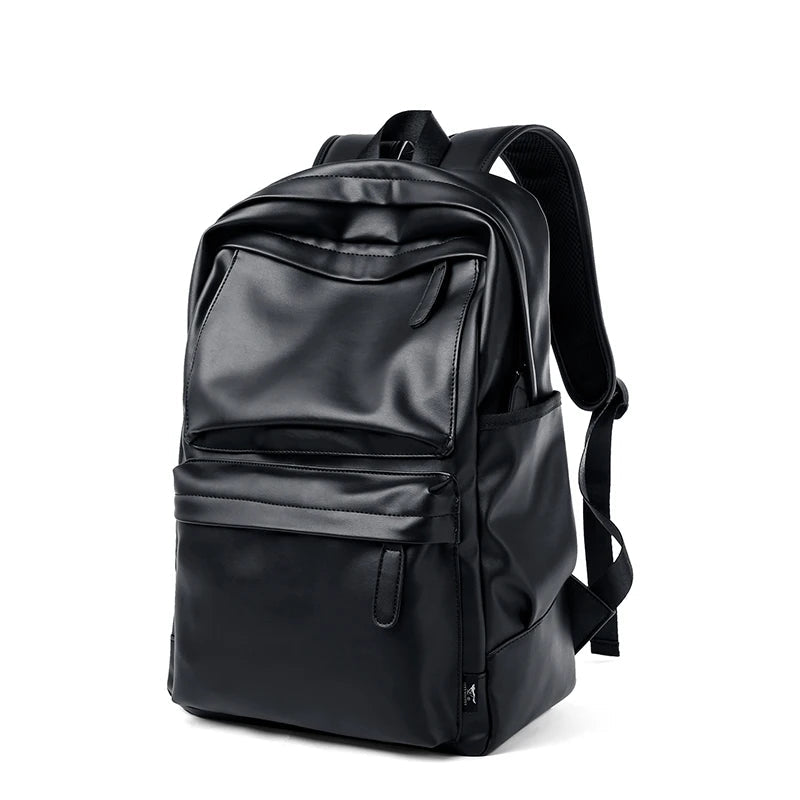 Septwolves  High-quality Leather laptop Computer Backpack 15-Inch Large Capacity Waterproof Backpack For Men Business Travel Use - footmaxldn