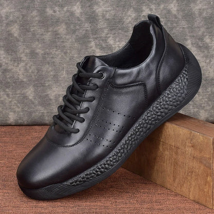 Footmax Men's Genuine Cowhide Leather Sneakers - footmaxldn