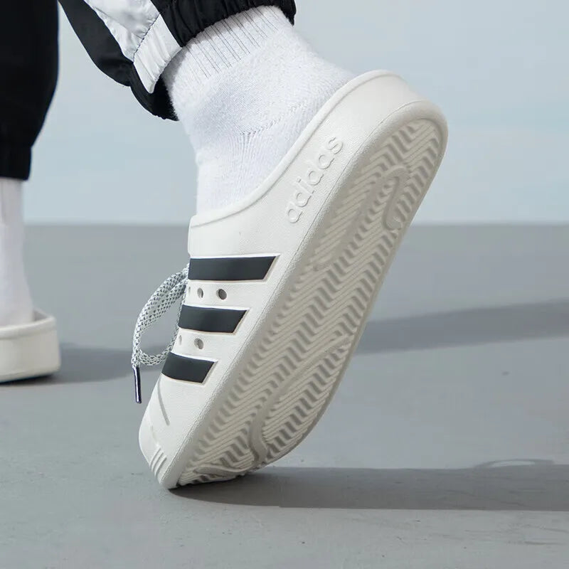 Adidas ADILETTE CLOG Slip-On Fashion Sneakers, Effortless & Durable For Everyday Comfort and Casual Adventures - footmaxldn