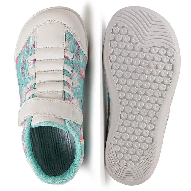 Footmaxldn Kids Barefoot Canvas Sneaker | Wide Toe Box, Zero-Drop, Non-Slip