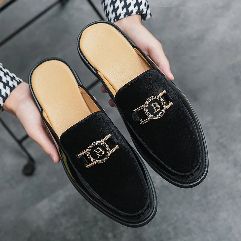New Black Mens Sandals Dress Shoes Business Men Summer Sandals Free Shipping  Men Shoes - footmaxldn