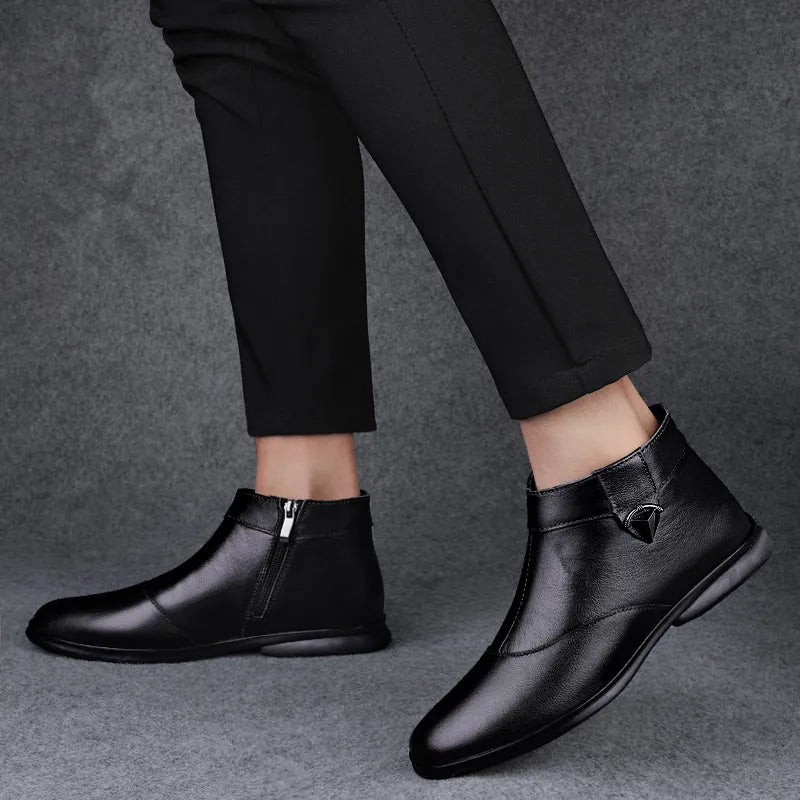 Men's Genuine Leather Chelsea Boots