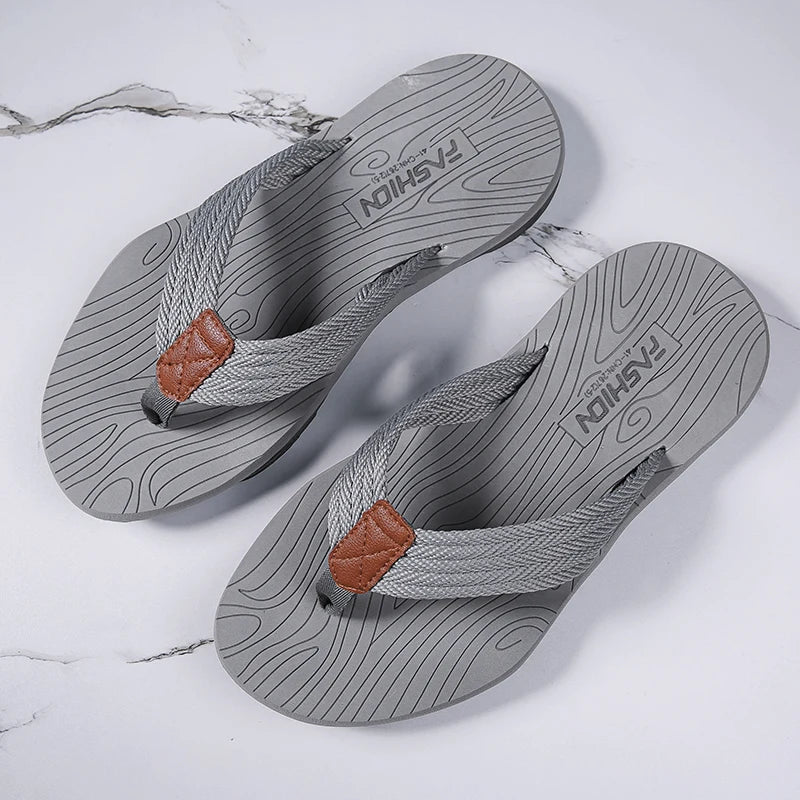 Footmax Men's Platform Flip Flops - Summer Beach Sandals 2024 - footmaxldn