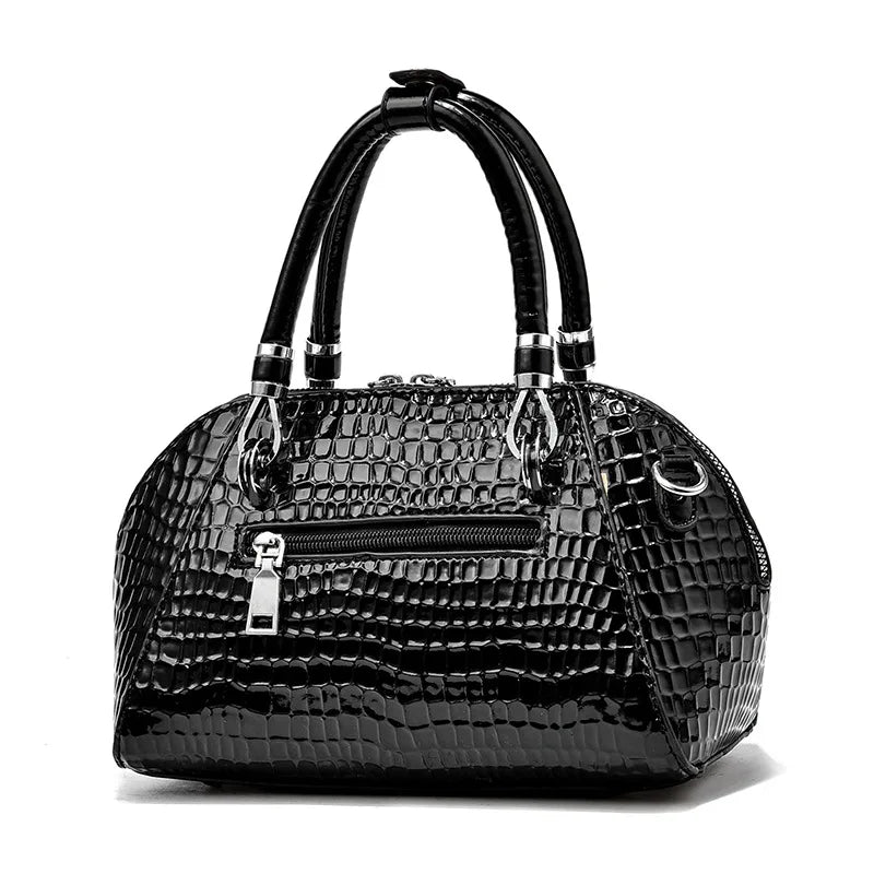 Yellow Crocodile Pattern Tote Bag - Small Shoulder Bag | footmaxldn - footmaxldn
