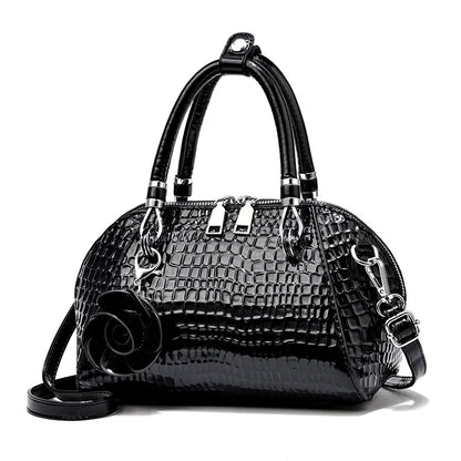 Yellow Crocodile Pattern Tote Bag - Small Shoulder Bag | footmaxldn - footmaxldn
