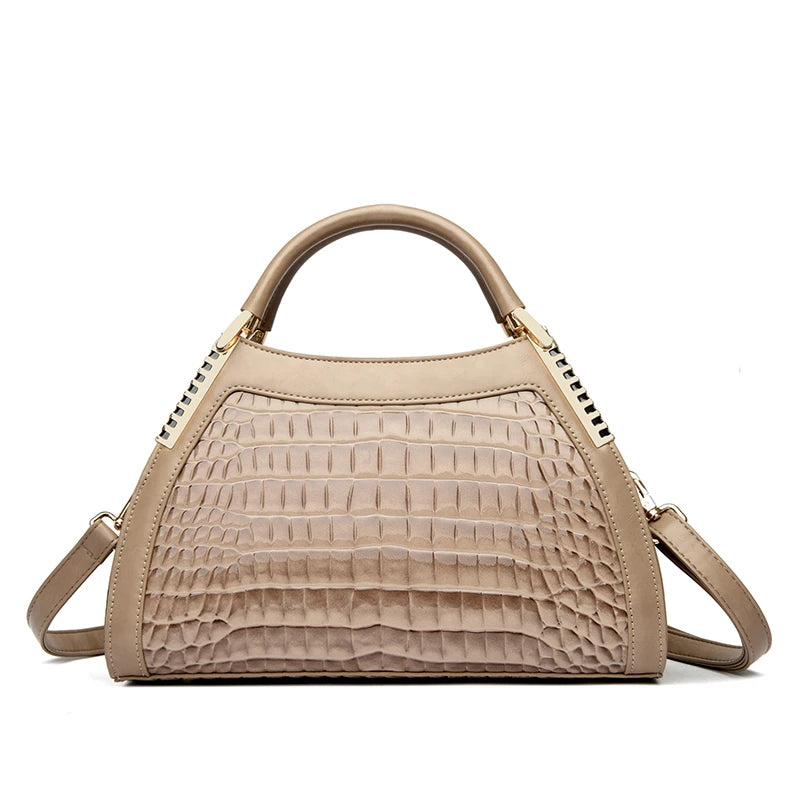 Alligator Patent Leather Shoulder Crossbody Hand Bags for Women Brand Luxury Handbags Women Bags Designer Hobos Two Layers Sac - footmaxldn