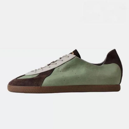 Women's Split Leather Retro Trainer | footmaxldn