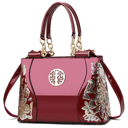 Glossy PU Shoulder Bag | Footmaxldn
