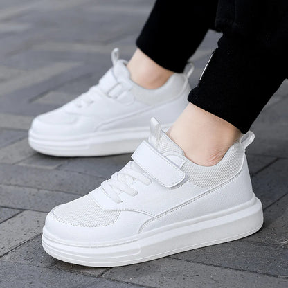 Fashion Children Shoes Boy Sneaker Black Leather Mesh Summer Comfortable Kids Casual Sneaker Running Sports Shoes for Boy - footmaxldn