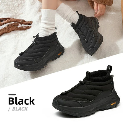 Footmax High-Top Winter Snow Boots - Waterproof Anti-Slip Warm Cotton Boots for Men & Women - footmaxldn