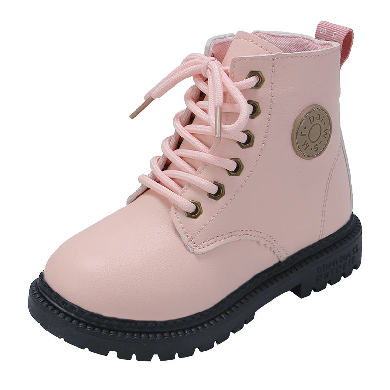Children's Boots For Boys Girls Fashion Kids Ankle Snow Boots Rubber Outsole Autumn Winter Warm Classic For Toddlers Big Kids - footmaxldn