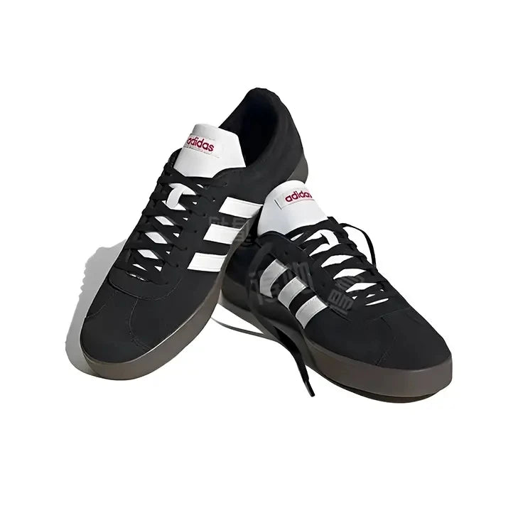 Adidas Neo VL Court 2.0 Lifestyle Men and Women Skateboarding Shoes Low Cut Outdoor Fabric Synthetic Leather Casual Shoes Black - footmaxldn