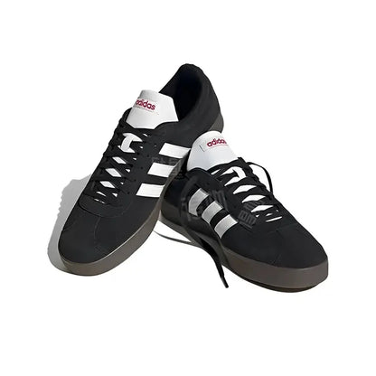 Adidas Neo VL Court 2.0 Lifestyle Men and Women Skateboarding Shoes Low Cut Outdoor Fabric Synthetic Leather Casual Shoes Black - footmaxldn