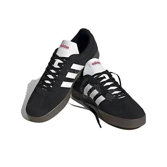 Adidas Neo VL Court 2.0 Lifestyle Men and Women Skateboarding Shoes Low Cut Outdoor Fabric Synthetic Leather Casual Shoes Black - footmaxldn