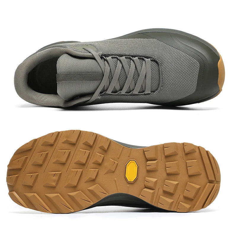 Footmax Men's Waterproof Hiking Shoes - Anti-Skid Outdoor Travel Sneakers