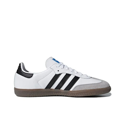 Adidas originals SAMBA OG Soft upper and relaxed foot feel low top shoes for men and women black and white gray - footmaxldn