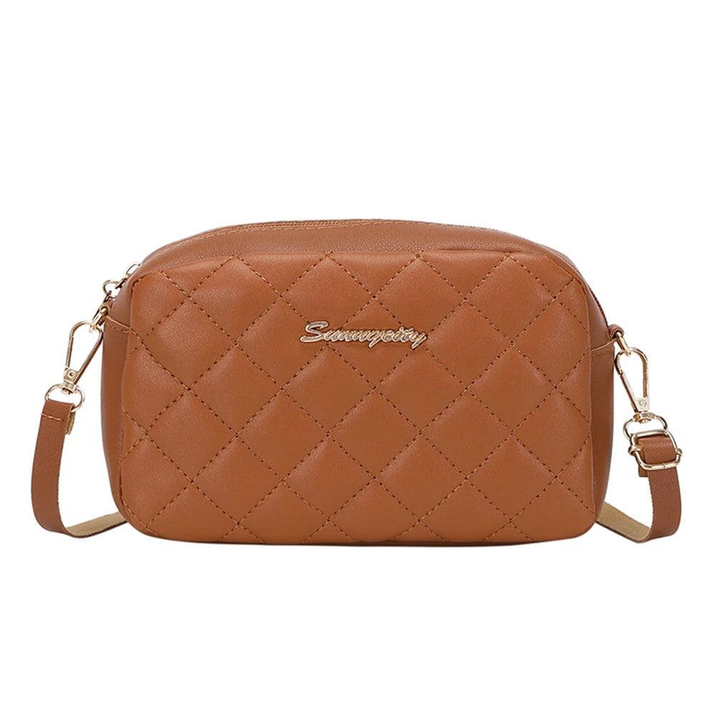 Footmaxldn Quilted Crossbody Camera Bag