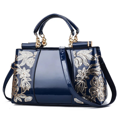 Glossy PU Shoulder Bag | Footmaxldn