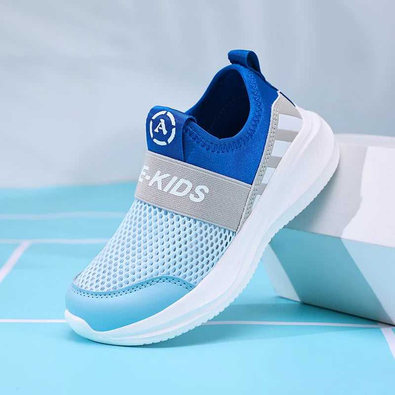 Girls Slip-On Sneakers - Lightweight Knit Kids Shoes | FootMaxLDN - footmaxldn