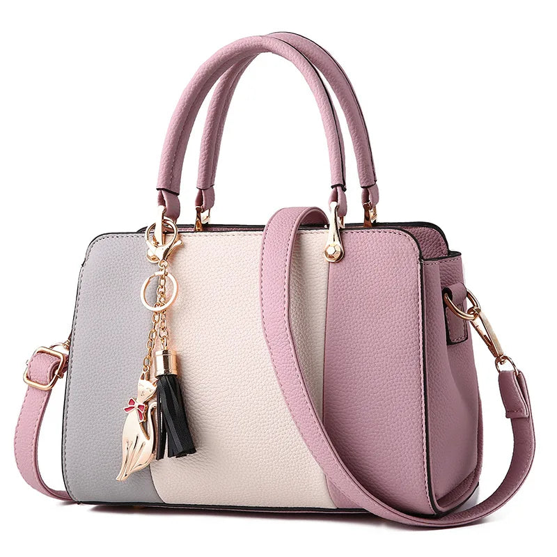 Women's Square Flap Shoulder Bag with Zip Closure | Footmaxldn