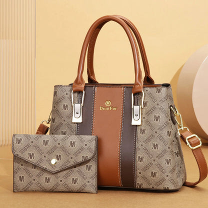 Women Purses and Handbags Top Handle Bags PU Leather Satchel Tote Lady Shoulder Messenger Bag For Work Commuting - footmaxldn