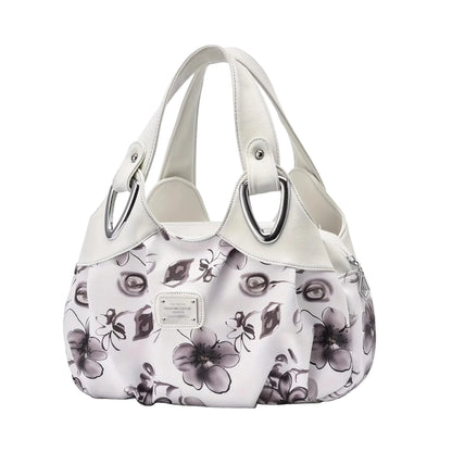 Color-contrasting new European and American fashionable and trendy large capacity stylish printed simple women's bag - footmaxldn