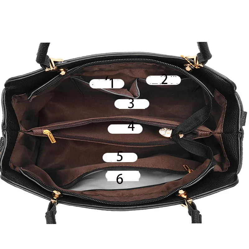 Women's Square Flap Shoulder Bag with Zip Closure | Footmaxldn