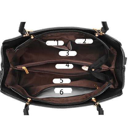 Women's Square Flap Shoulder Bag with Zip Closure | Footmaxldn