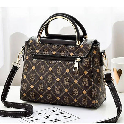Footmaxldn Women’s Printed Top Handle Crossbody Bag