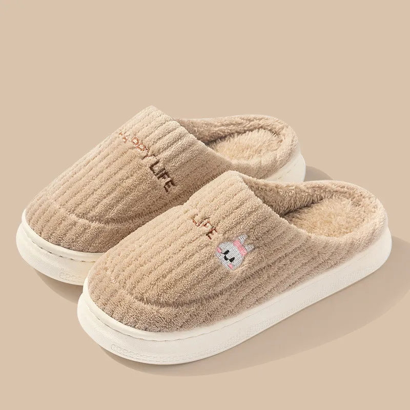 Womens Slippers Cotton Casual Home Indoor Anti Slip