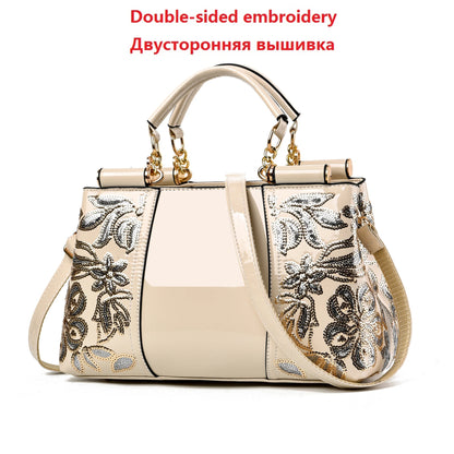 Glossy PU Shoulder Bag | Footmaxldn