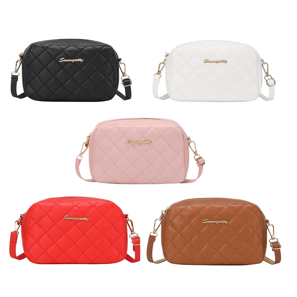 Footmaxldn Quilted Crossbody Camera Bag