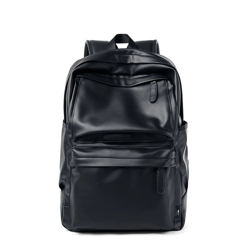 Septwolves  High-quality Leather laptop Computer Backpack 15-Inch Large Capacity Waterproof Backpack For Men Business Travel Use - footmaxldn