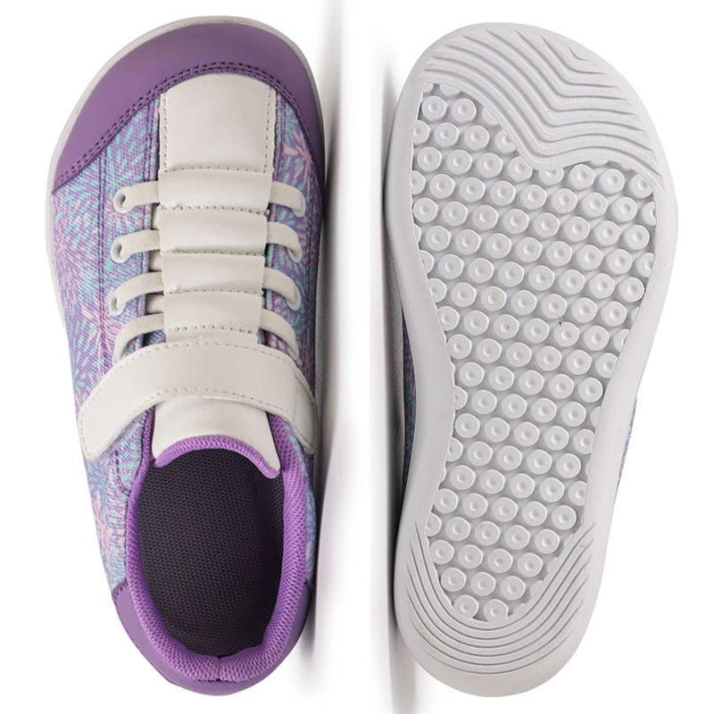 Footmaxldn Kids Barefoot Canvas Sneaker | Wide Toe Box, Zero-Drop, Non-Slip