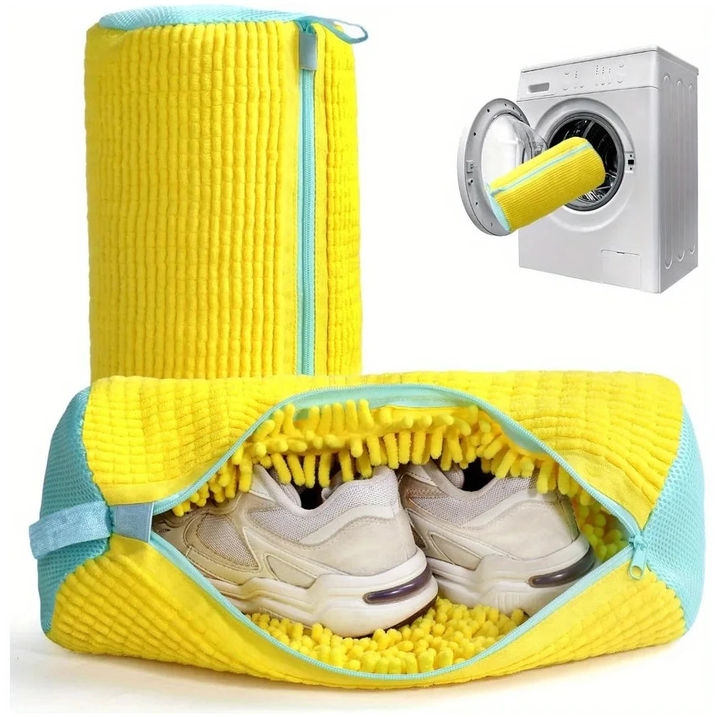 Footmax Shoe Washing Bag - Microfiber Laundry Net for Sneakers in Washing Machine