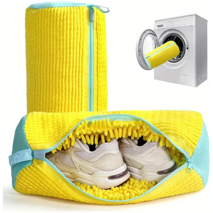 Footmax Shoe Washing Bag - Microfiber Laundry Net for Sneakers in Washing Machine